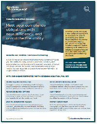 Visual Compliance Online Screening